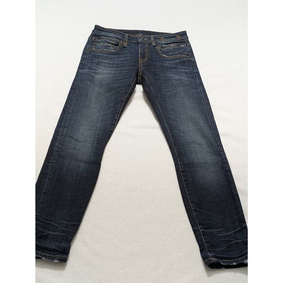 R13 Biker Boy Skinny Jeans Sz‎ 25 Howell Indigo Wash Dark Denim Stretch Italy - Picture 1 of 14